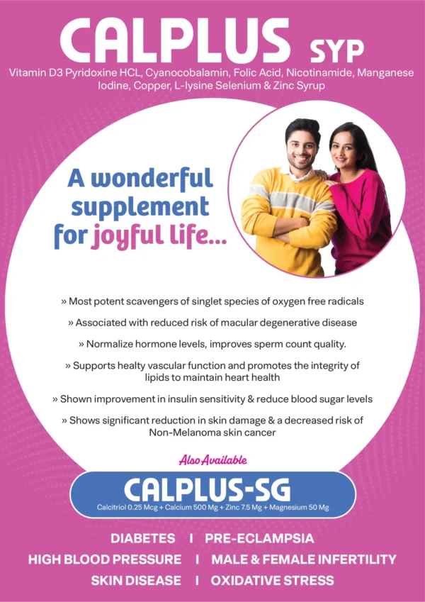 nutritional deficiencies Syrup Vitamin D3 Pyridoxine Hcl, Cyanocobalamin Folic Acid, Nicotinamide, Manganese, Iodine Copper, L Iysine Selenium & Zinc visual aid