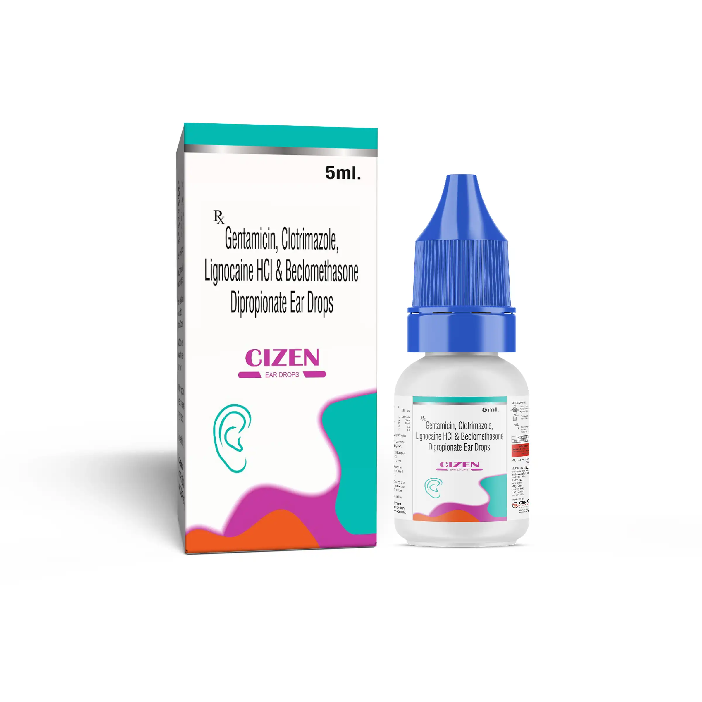 Gentamicin, Clotrimazole, Lignocaine Hcl & Beclomethasone Dipropionate Ear Drops