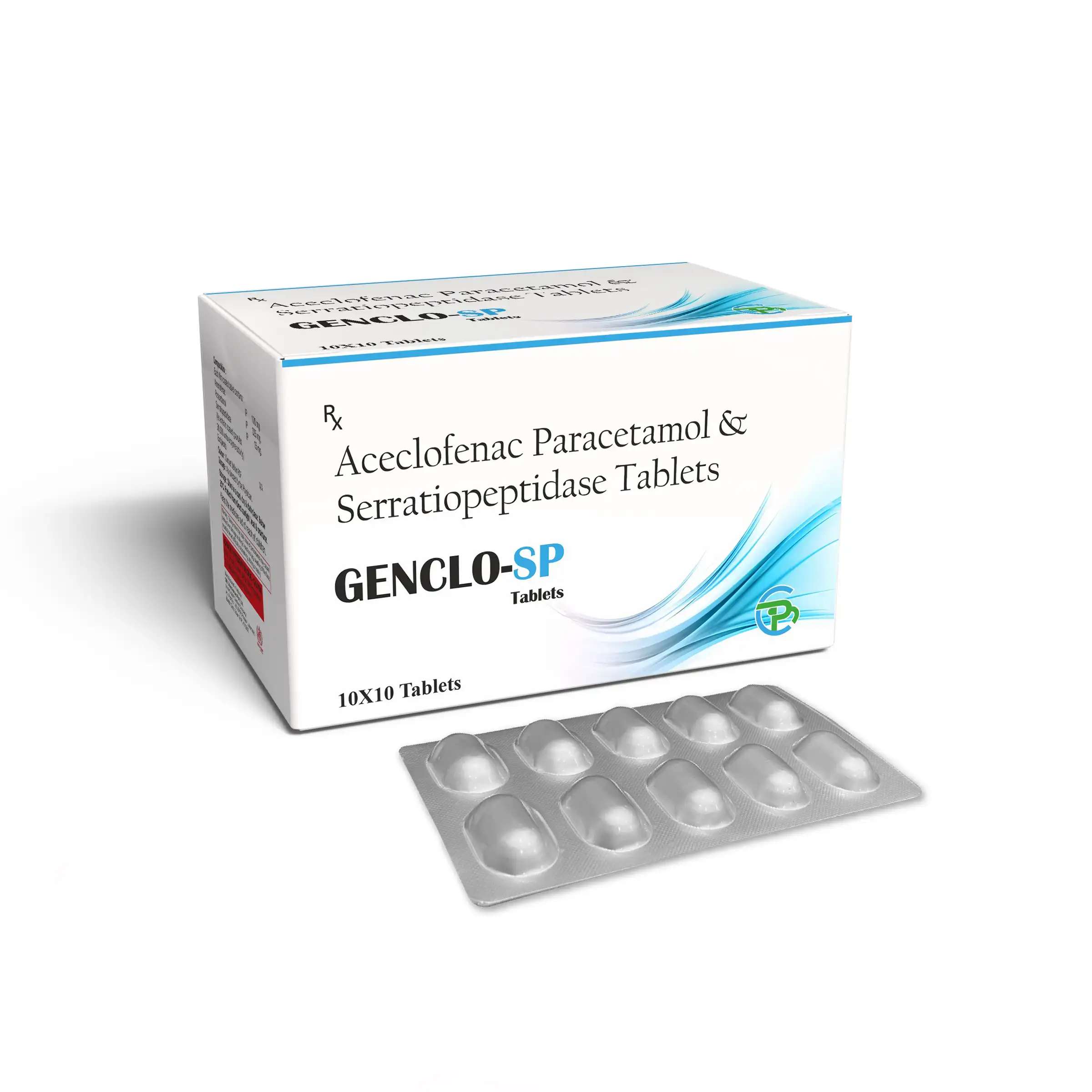 Aceclofenac 100 Mg + Paracetamol 325 Mg + Serratiopeptidase 15 Mg
