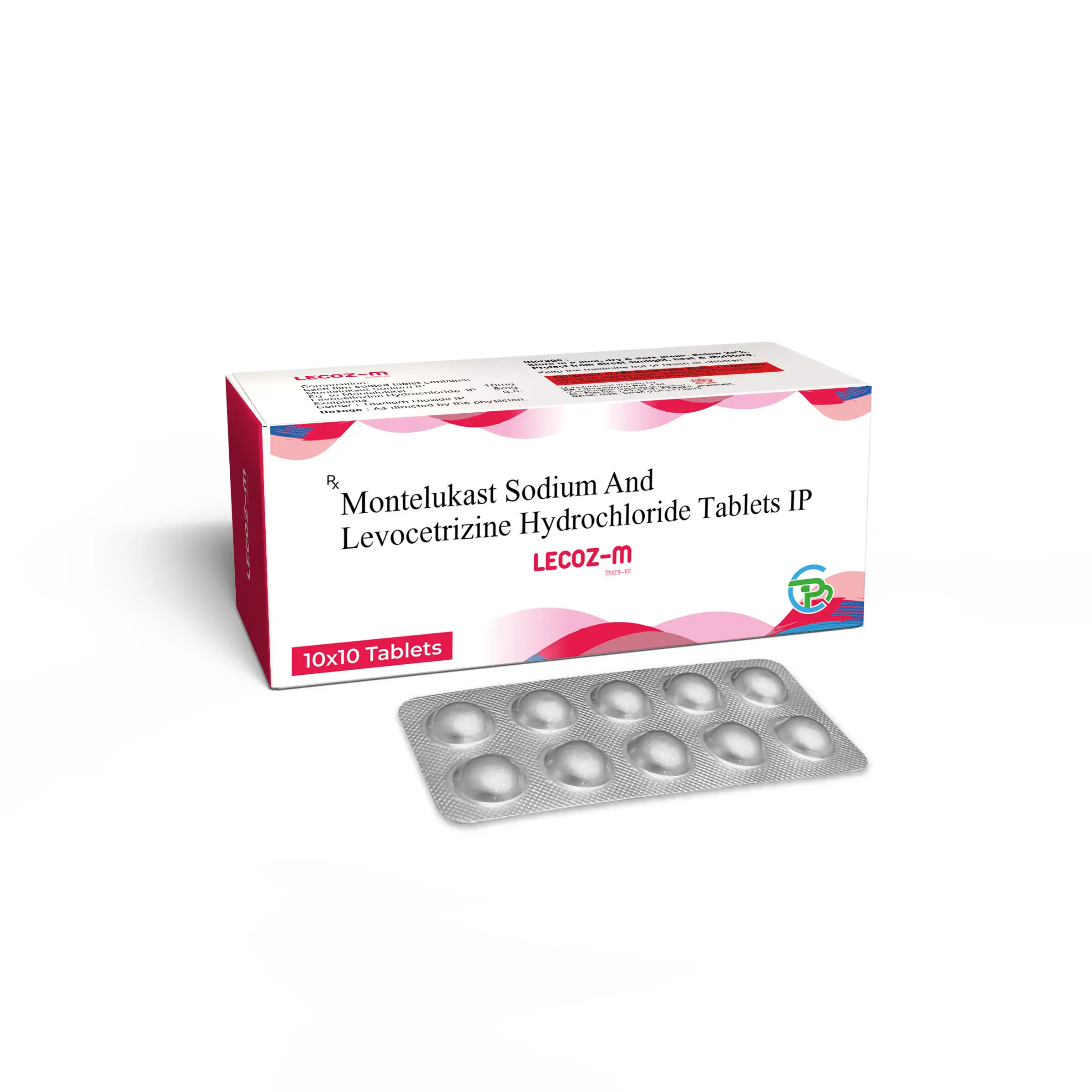 Montelukast 10 Mg Sodium & Levocetirizine 5 Mg Hydrochloride Tablets
