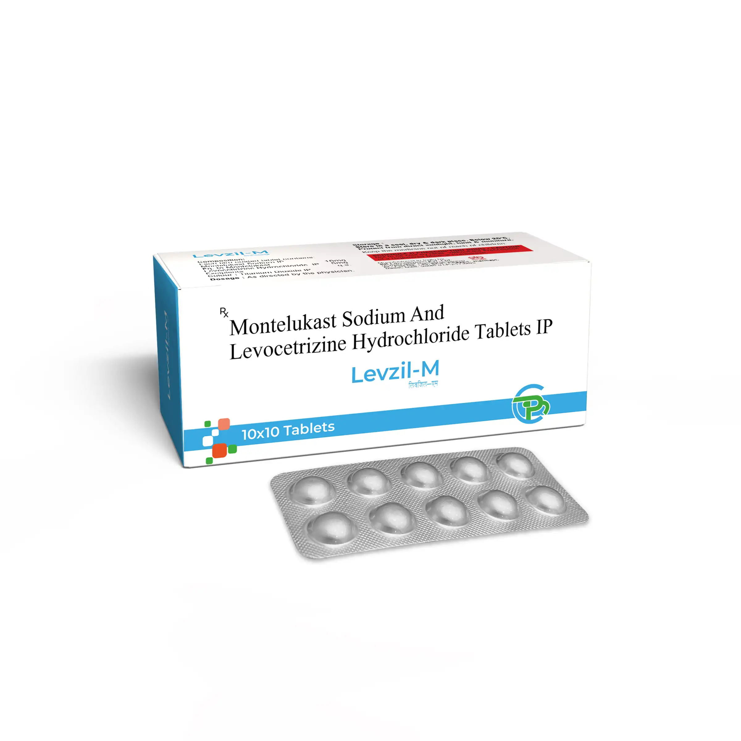 Montelukast 10 Mg Sodium & Levocetirizine 5 Mg Hydrochloride Tablets