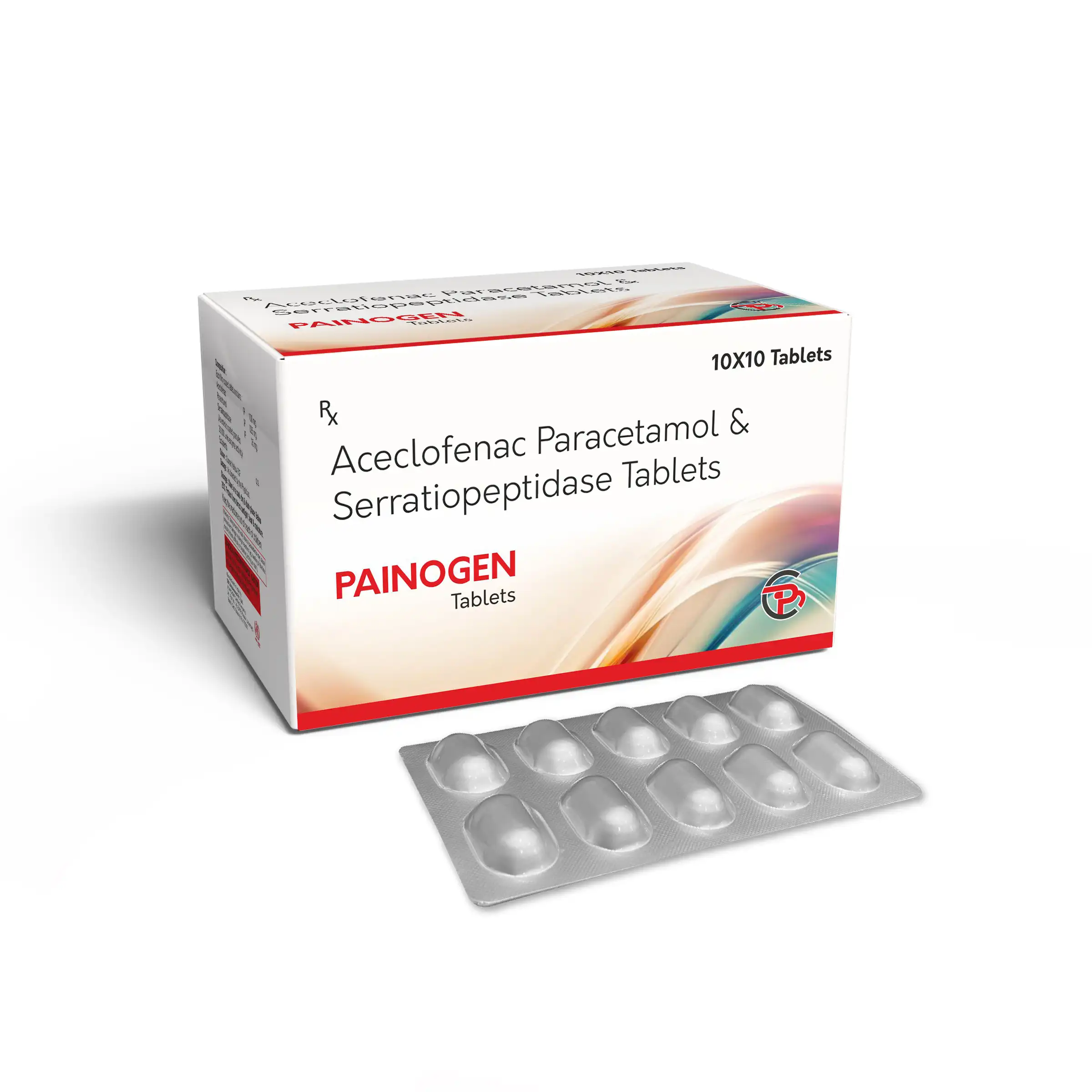 Aceclofenac 100 Mg Paracetamol 325 Mg & Serratiopeptidase 15 Mg Tablets