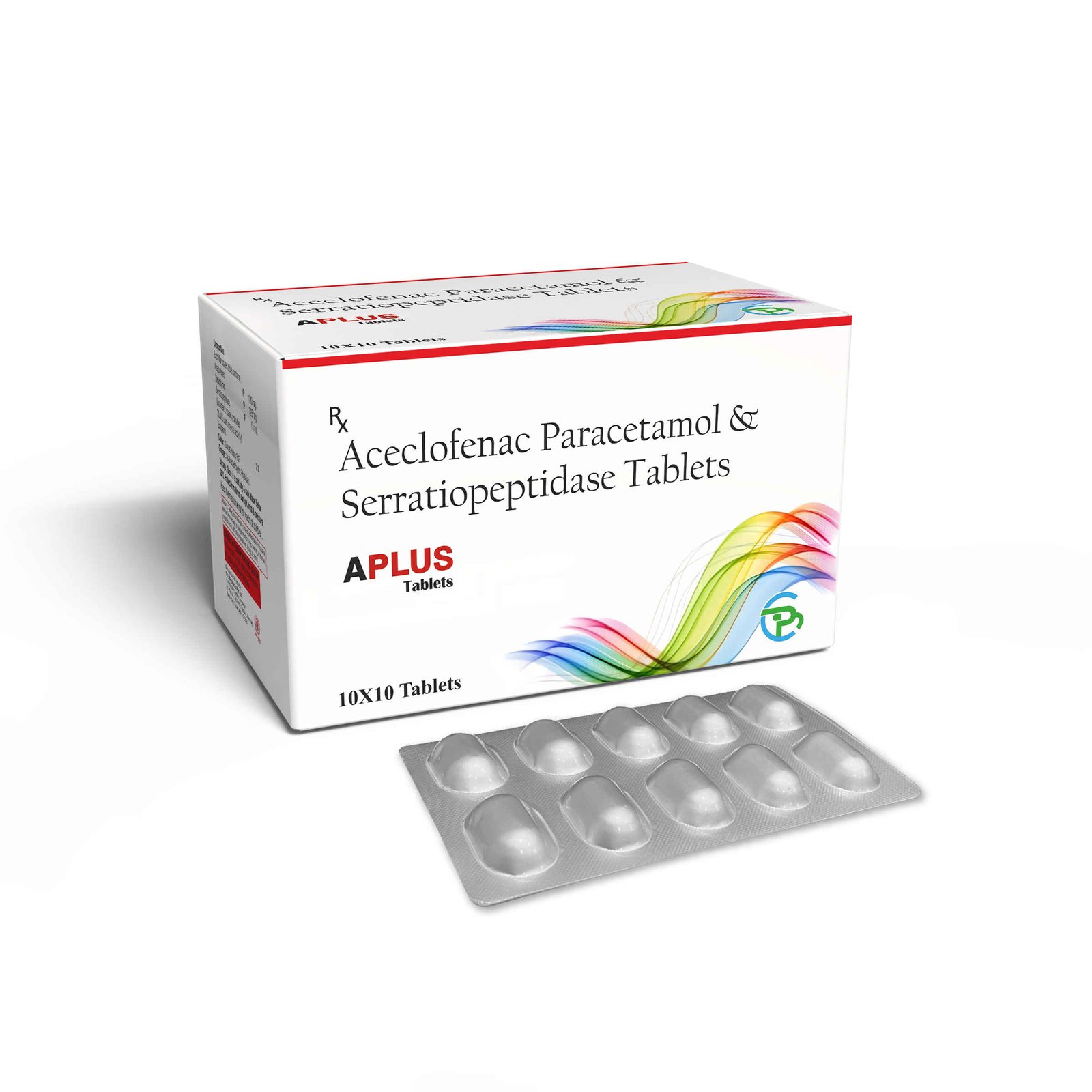 Aceclofenac 100 Mg Paracetamol 325 Mg & Serratiopeptidase 15 Mg Tablets